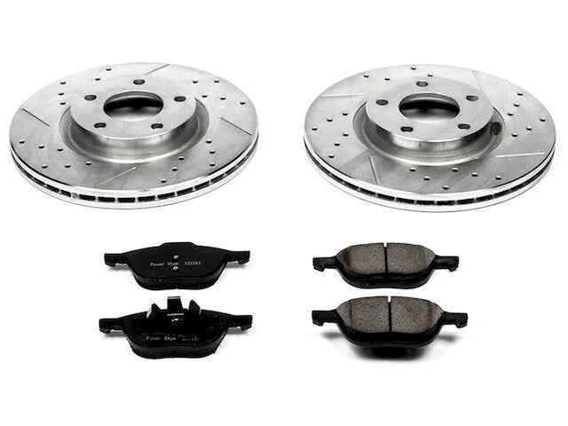 Front Brake Pad and Rotor Kit for Mazda 5 (2006–2010, 2012–2015) YP618GT