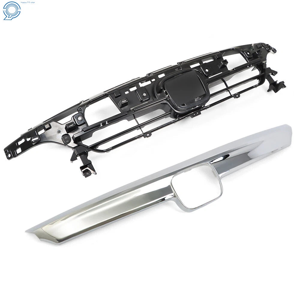 Set of 2 Front Bumper Upper Grille for Honda Accord (2021–2022) Black