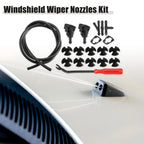 Set of 2 Front Windshield Washer Nozzle Kit for Dodge RAM (Fits 1M Hose)