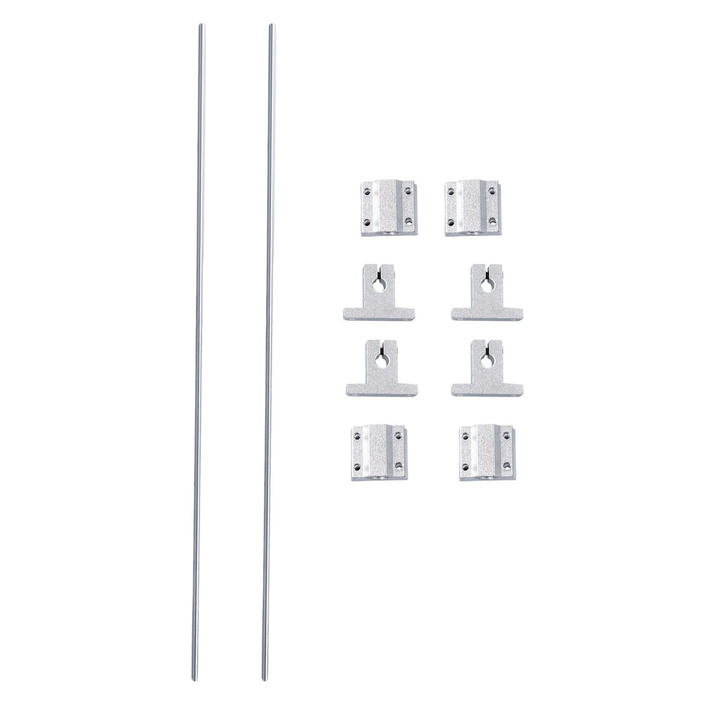 Set of 2 Linear Motion Rail Shaft Slide Guide with 4 Bearings