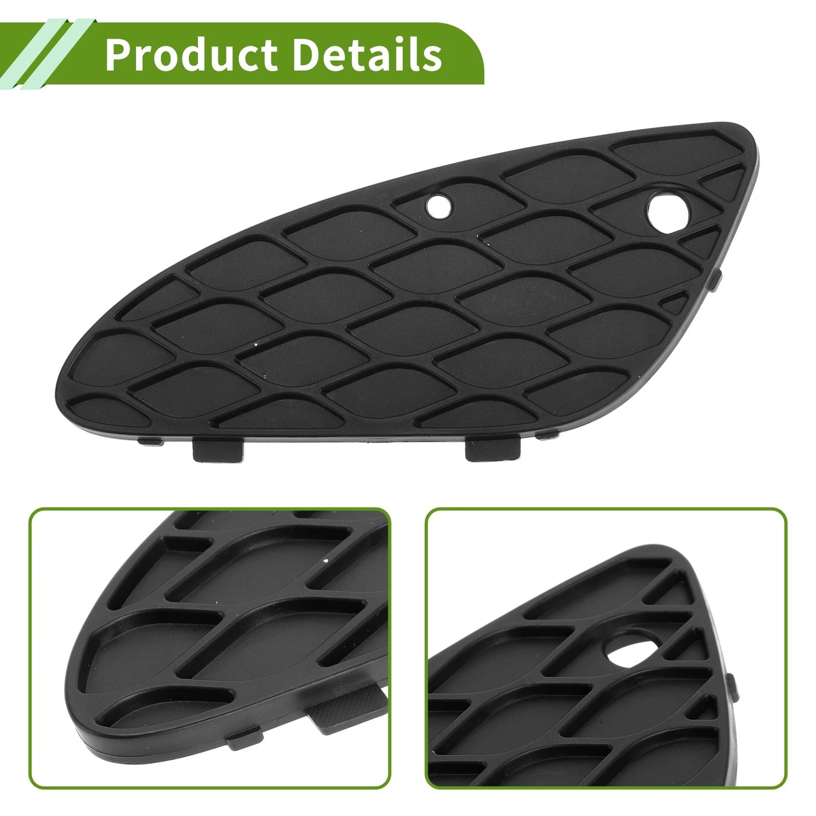 1 Pc Fog Light Grill for Mercedes-Benz E350 (2006–2009) No. 2118850353 Black