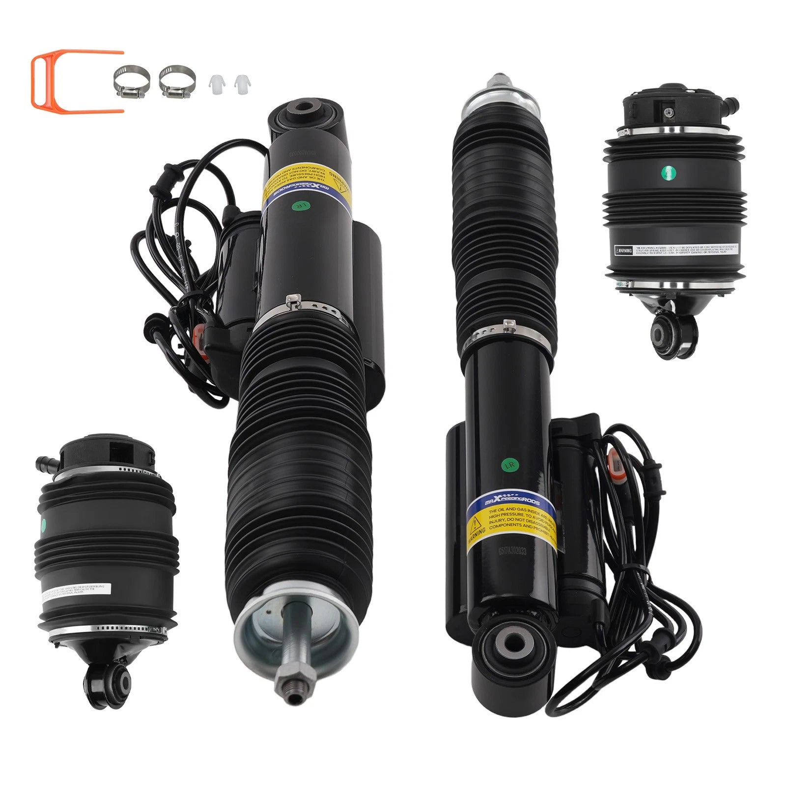 4X Rear Air Suspension Bag Struts for Mercedes Benz CLS500 550 E300 320 (2005–2010)