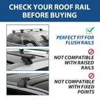 Set of 2 Roof Rack Cross Bars for Audi Q5/SQ5 (2018–2024) #80A860019