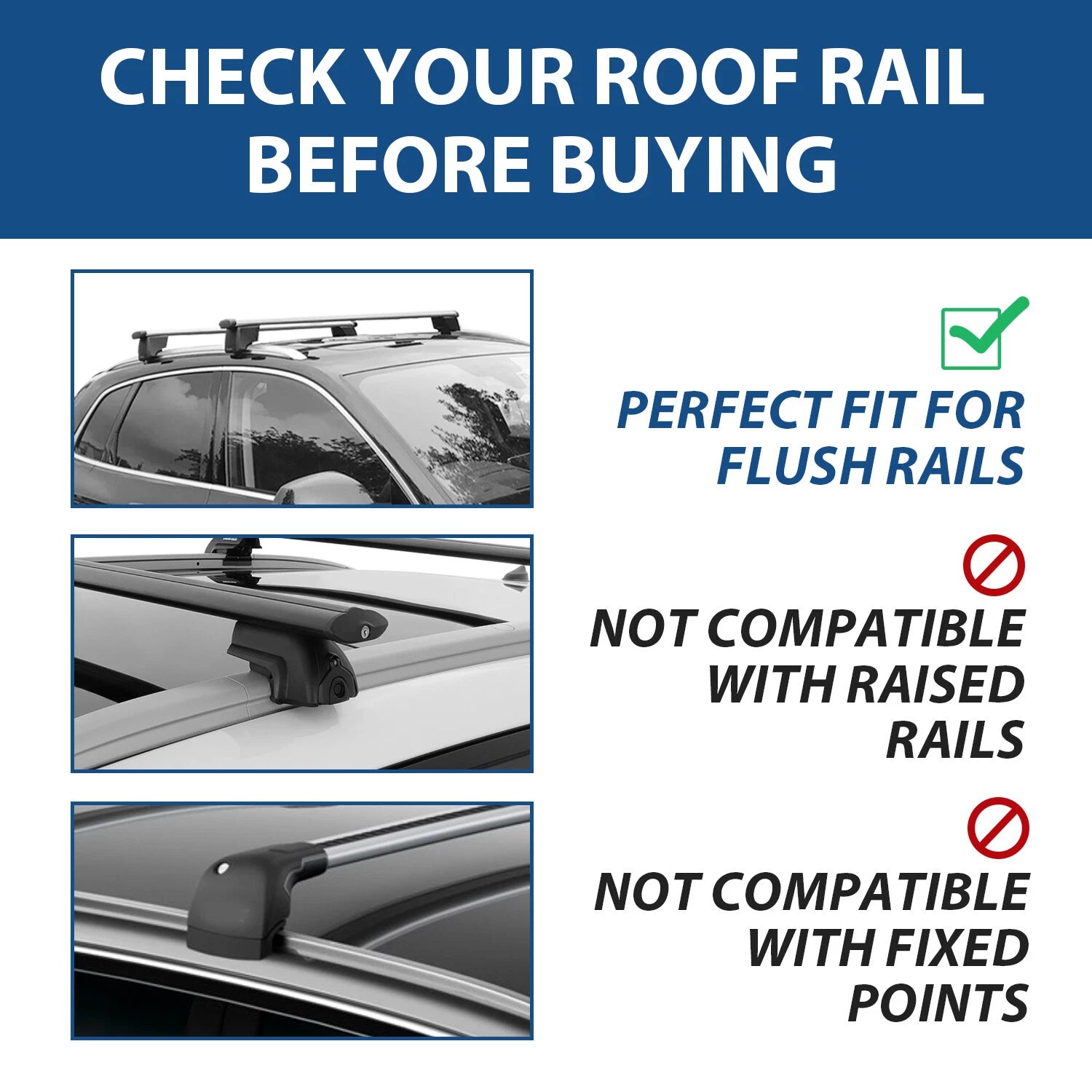 Set of 2 Roof Rack Cross Bars for Audi Q5/SQ5 (2018–2024) #80A860019