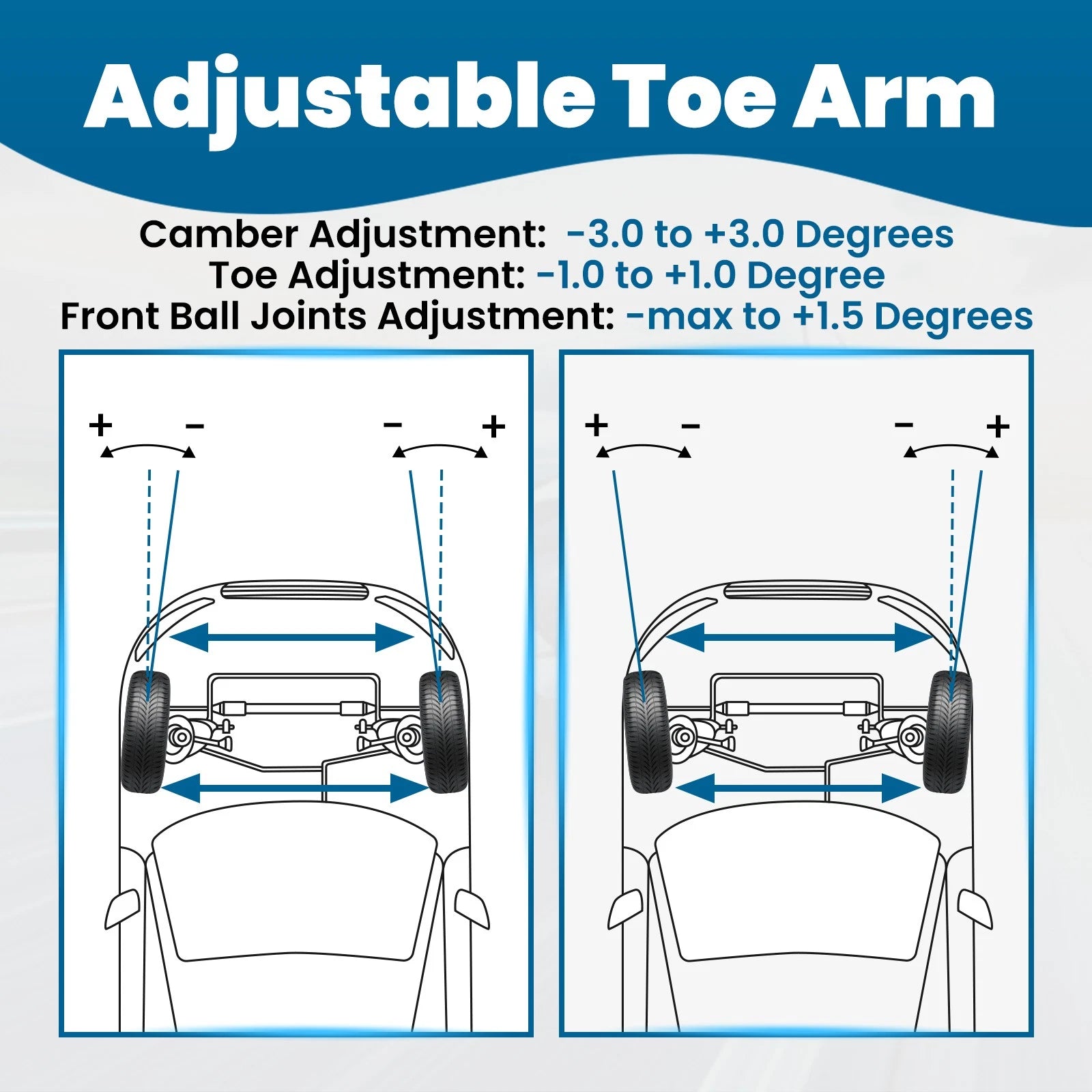 Rear Camber Control Arms Kit & Ball Joints for Honda Accord (2008–2013) TL TSX (2009–2013)