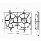 Replacement Dual Cooling Fan Assembly for Nissan Quest (2004–2008)