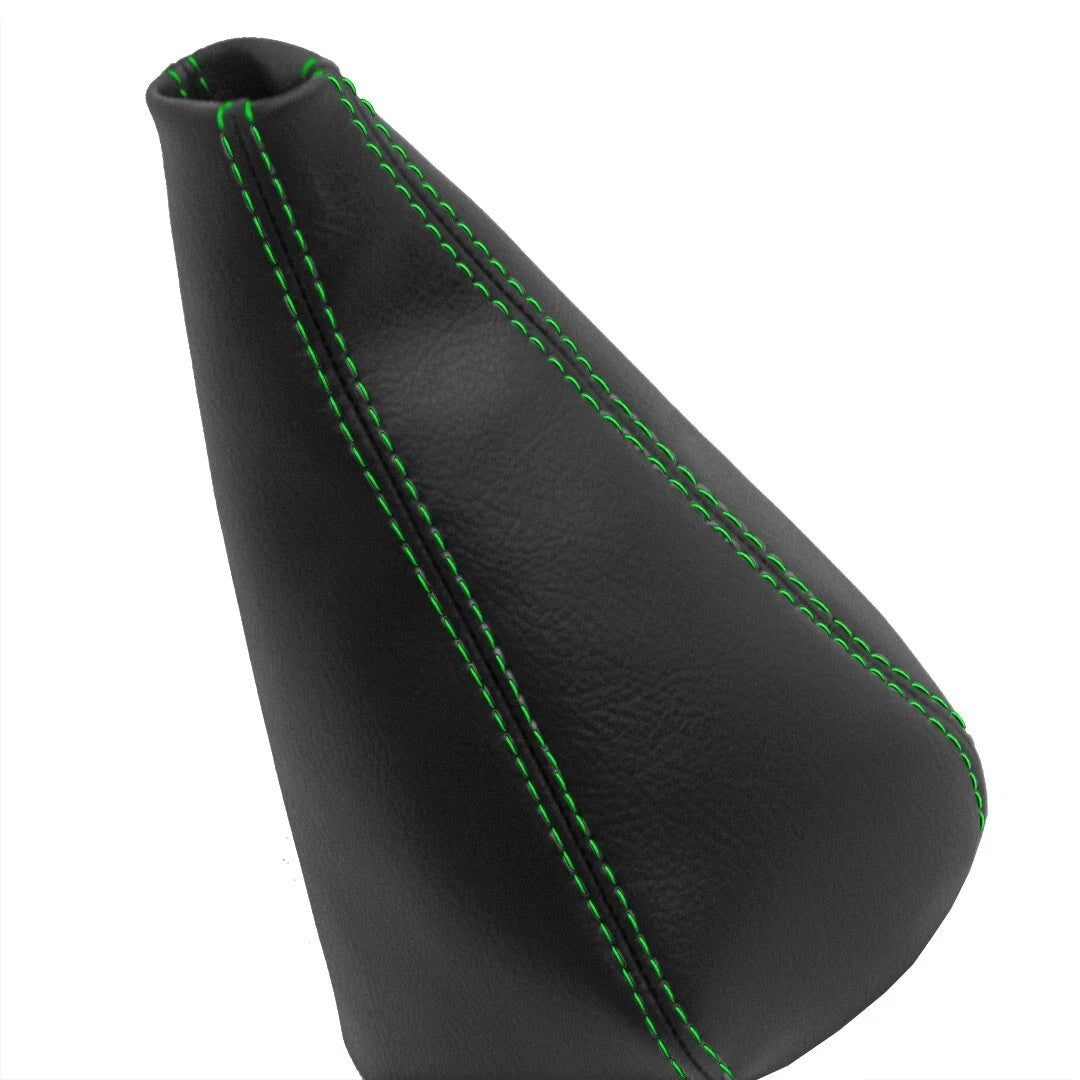 Manual Shift Boot Cover for Honda Civic (1998–2002) Black Green Stitch