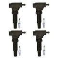 Set of 4 Ignition Coils & NGK Platinum Spark Plugs for Bronco Sport Edge (2021–2023)