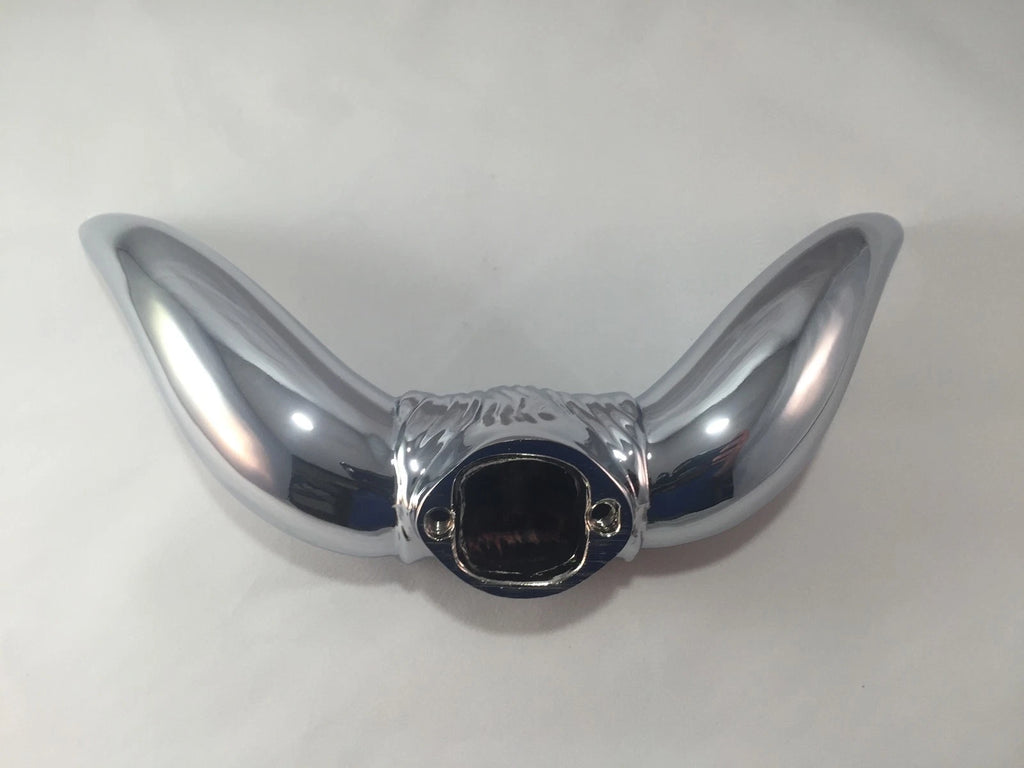 Chrome Bull Horns Hood Ornament for Freightliner Kenworth Peterbilt Mack Truck