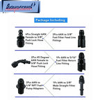 LS Conversion Fuel Injection Line Fitting Adapter Kit for EFI