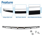 Front Lower Hood Bumper Grille for Nissan Sentra (2010–2012) Chrome 634149975020