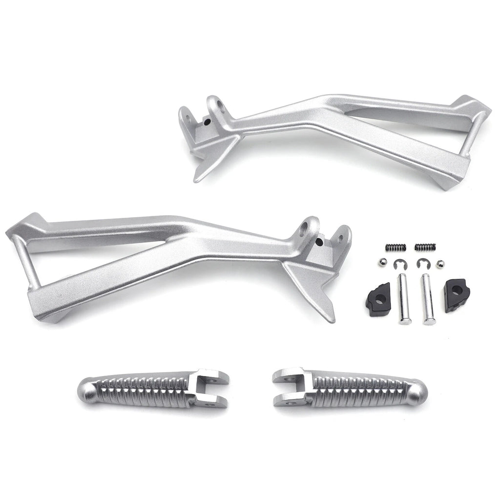 Silver Rear Passenger FootPeg Bracket for Ducati 848 (2008), 1098/S (2007-2008), 1098 (2010-2011)