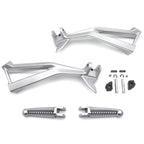Silver Rear Passenger FootPeg Bracket for Ducati 848 (2008), 1098/S (2007-2008), 1098 (2010-2011)