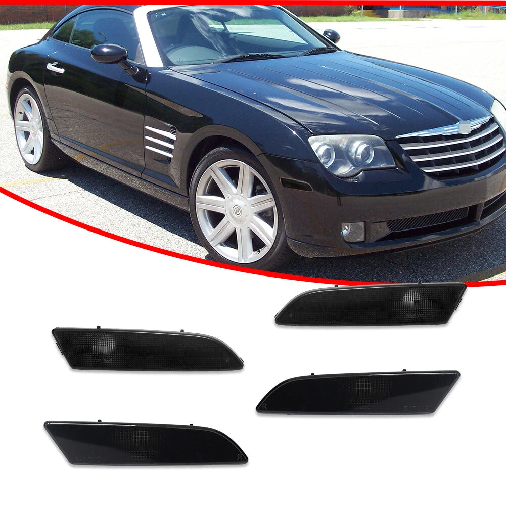 Set of 4 Side Marker Lights Housings for Chrysler Crossfire (2004–2008)