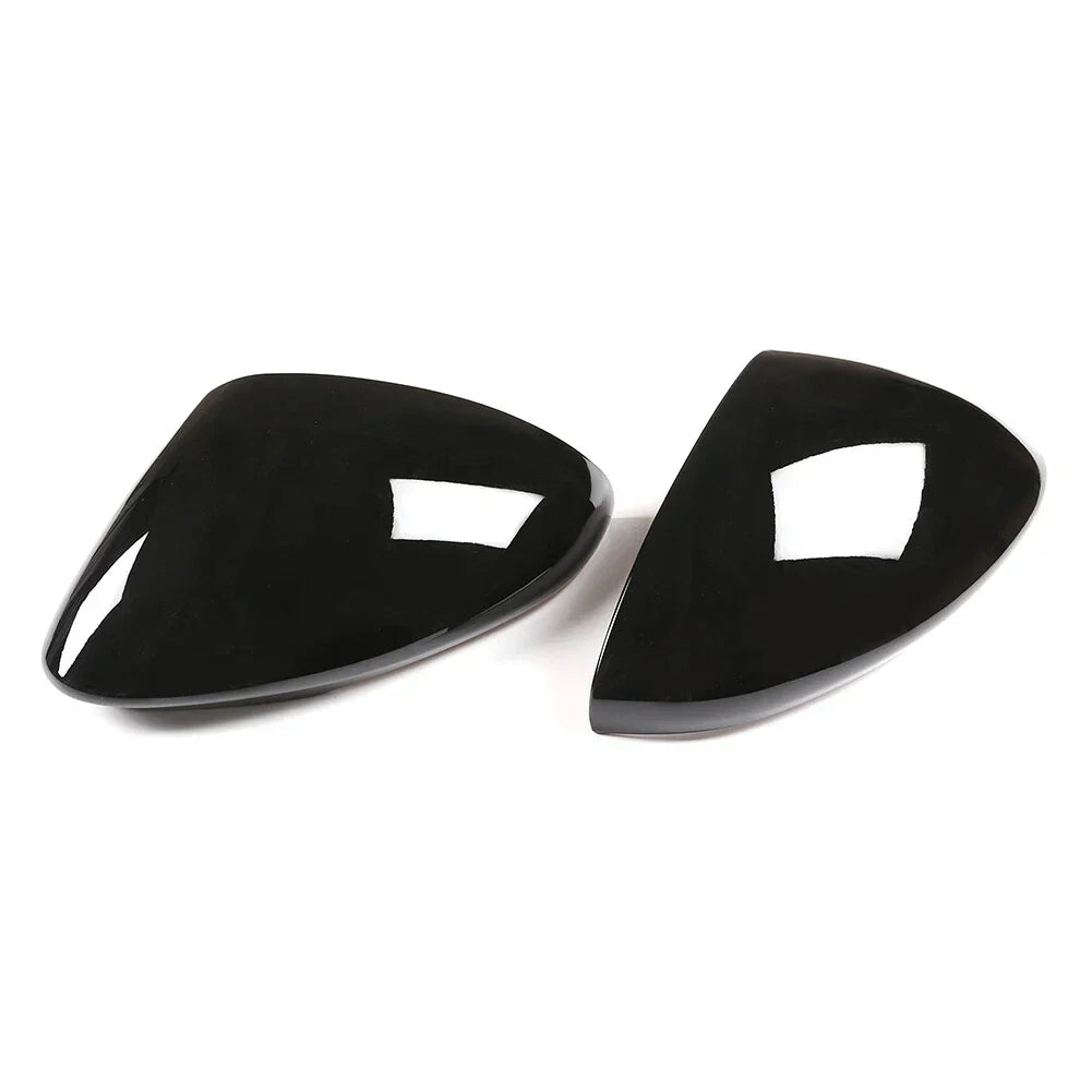 Glossy Black Side Rearview Mirror Caps for Alfa Romeo Stelvio (2017-2022)