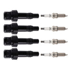 4X Ignition Coils + Spark Plugs for Hyundai Kia L4 1.6L (2012–2020) GN10634 C-813