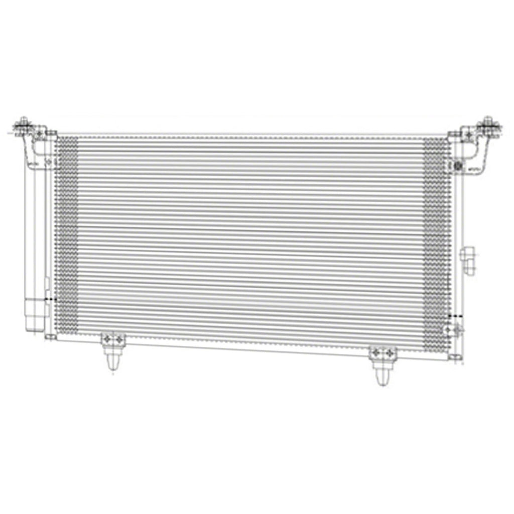 Replacement A/C Condenser with Receiver-Drier for Chevrolet Silverado (2014–2018)