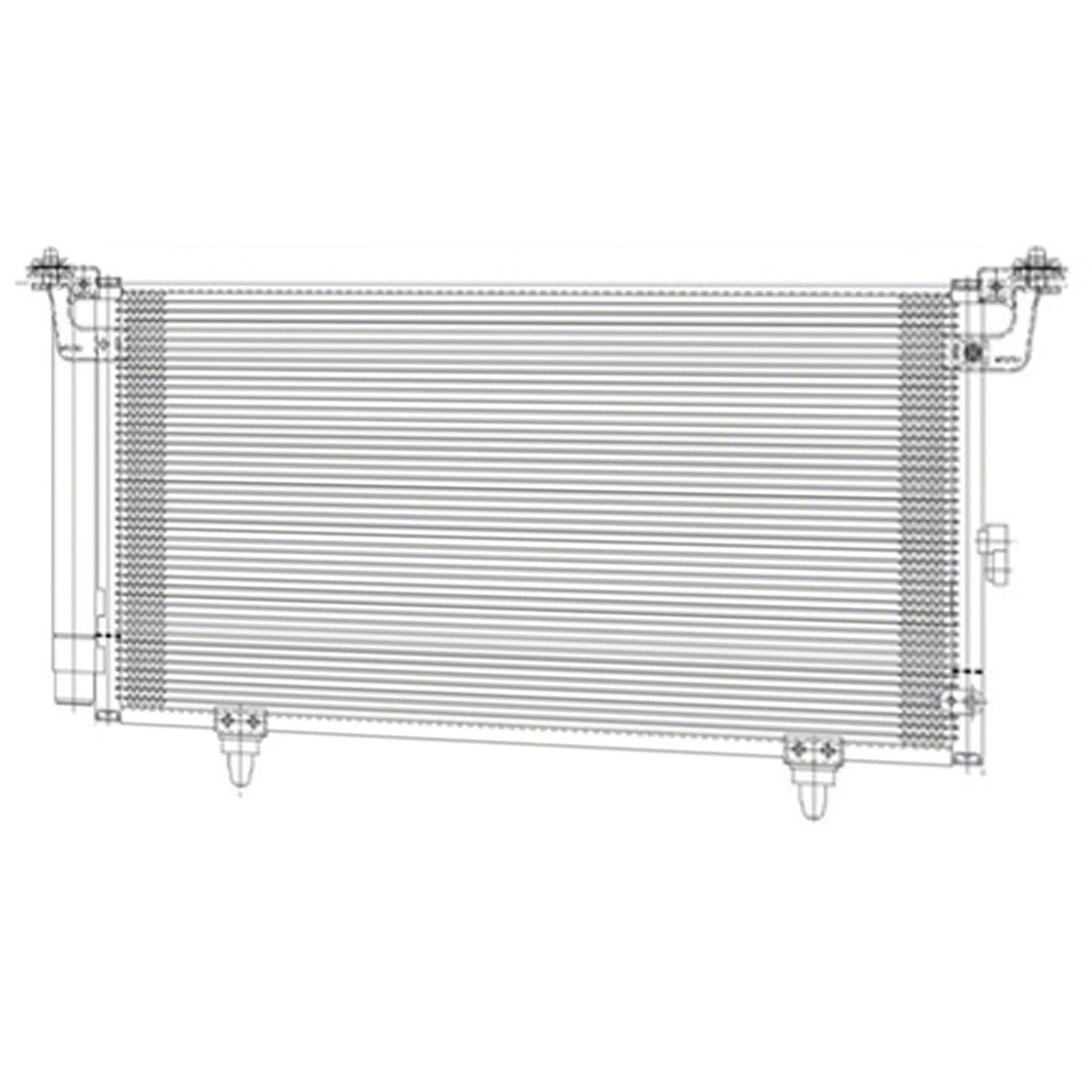 Replacement A/C Condenser with Receiver-Drier for Chevrolet Silverado (2014–2018)