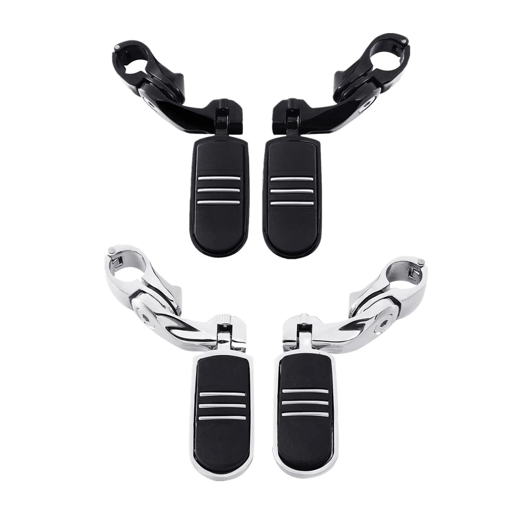 32mm Short Angled Highway Engine Guard Foot Pegs for Harley Touring