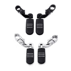 32mm Short Angled Highway Engine Guard Foot Pegs for Harley Touring