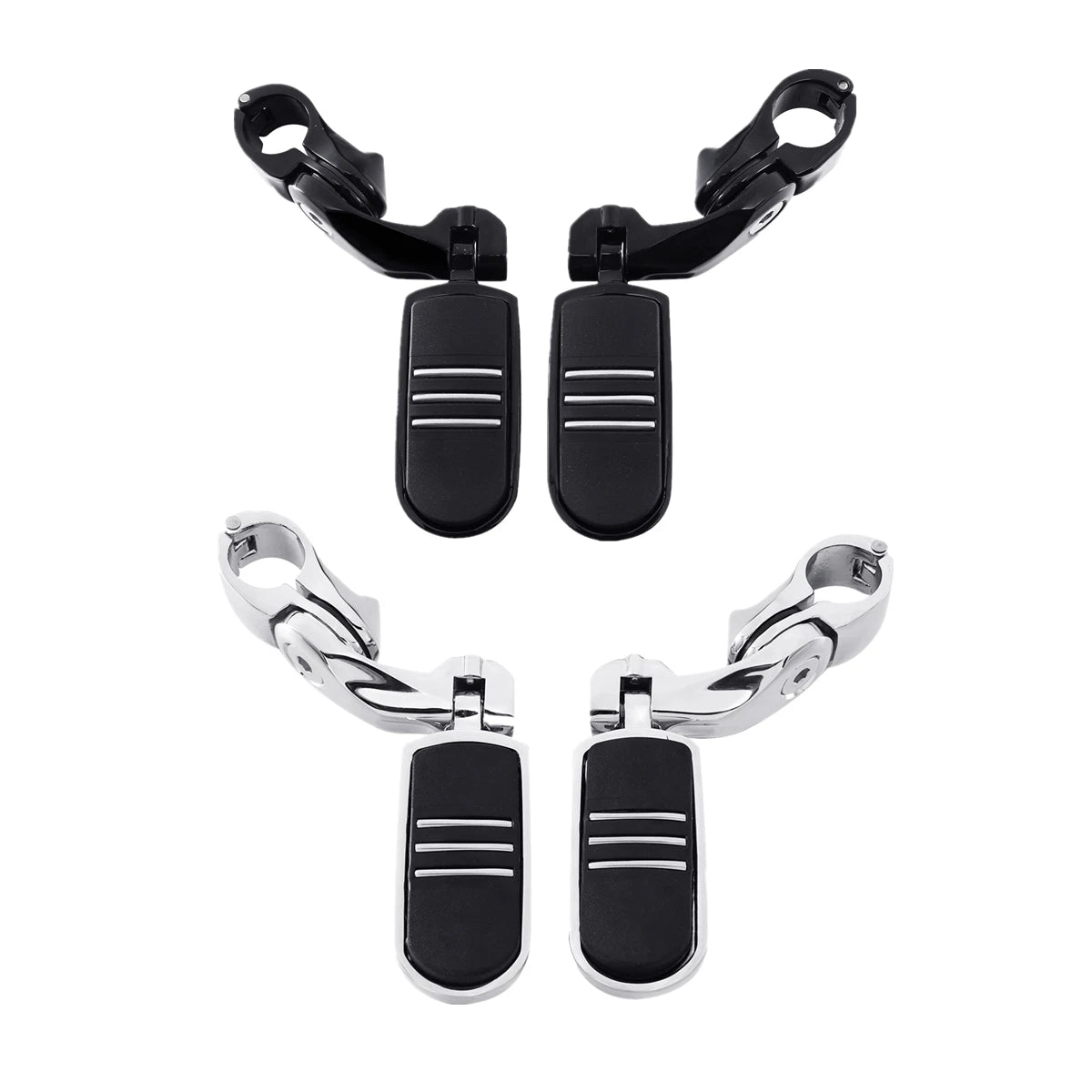 32mm Short Angled Highway Engine Guard Foot Pegs for Harley Touring