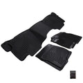 All-Weather TPE Floor Mats for Chevrolet/GMC Crew Cab (2007–2013) Black