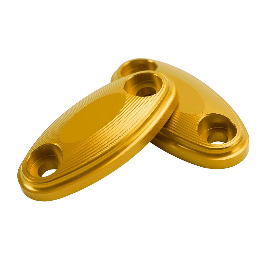 CNC Aluminum Gold Mirror Block Off Plates for Honda CBR500R CBR600RR (2013–2020) #8