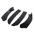 Glossy Black Front Bumper Lip Chin Spoiler Splitter for Universal Car