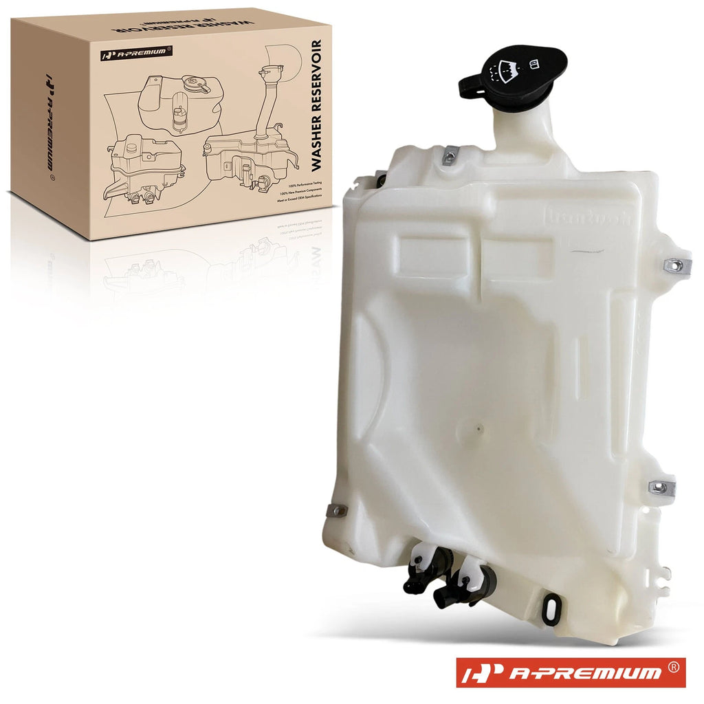 Windshield Washer Reservoir with Cap, Pump & Sensor for Chevy Trailblazer (2002–2009)