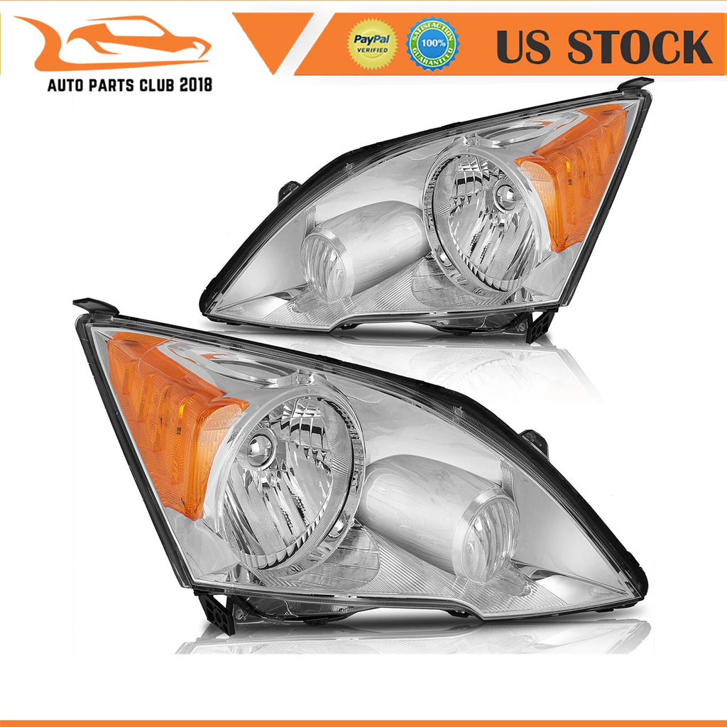 Headlight Assembly for Honda CR-V (2007–2011) Chrome Housing