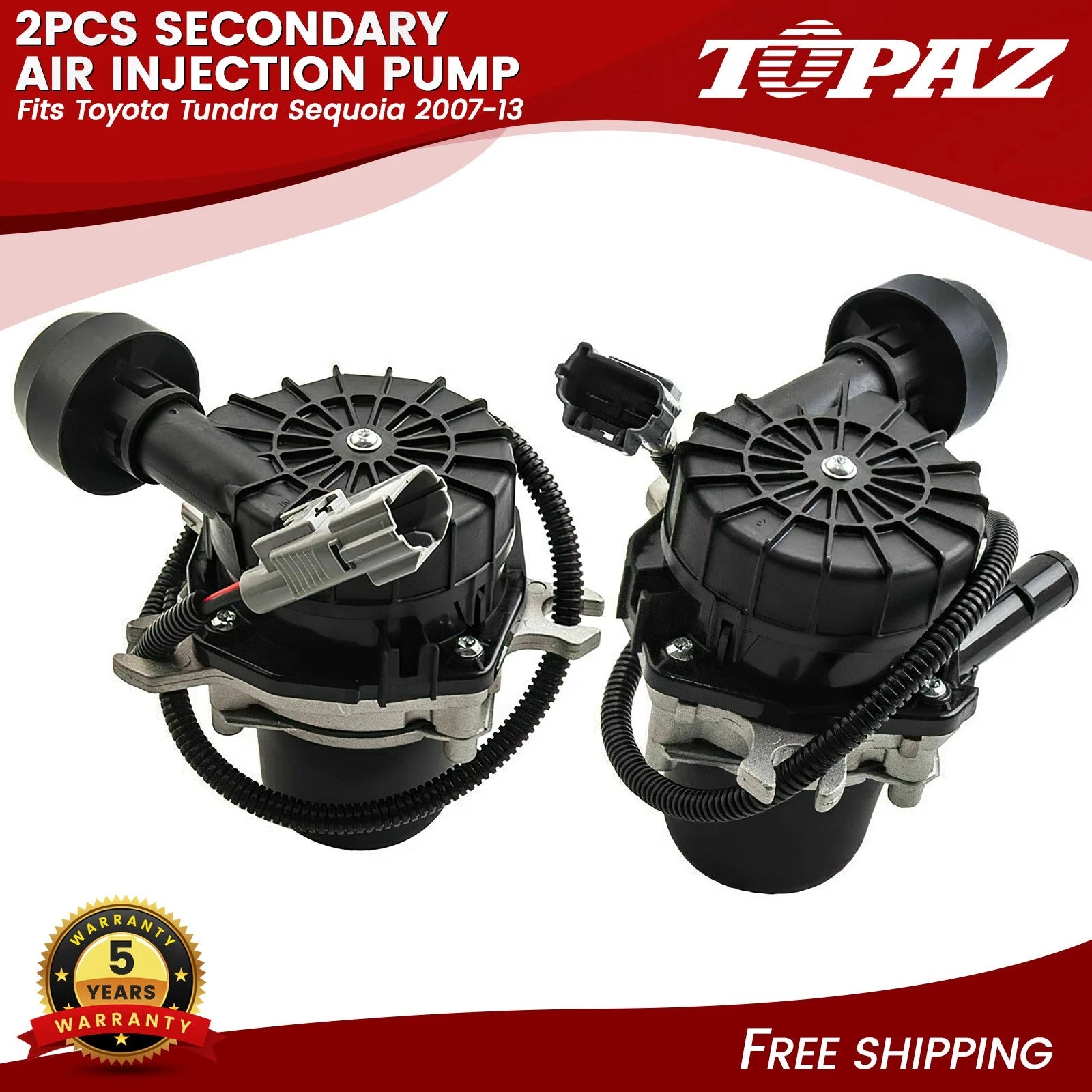 2X Secondary Air Injection Pump for Toyota Tundra Sequoia (2007–2013)