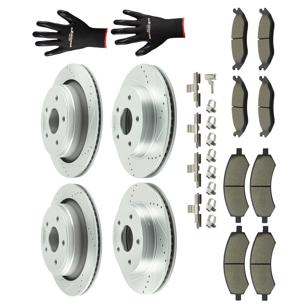 Brake Rotors and Pads Kit for Dodge Durango (2007-2009)