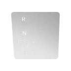 Gear Shift Panel Buttons Sticker for Audi A6 S6 A7 S7 Q7 SQ7 (2020–2023) Silver Tone