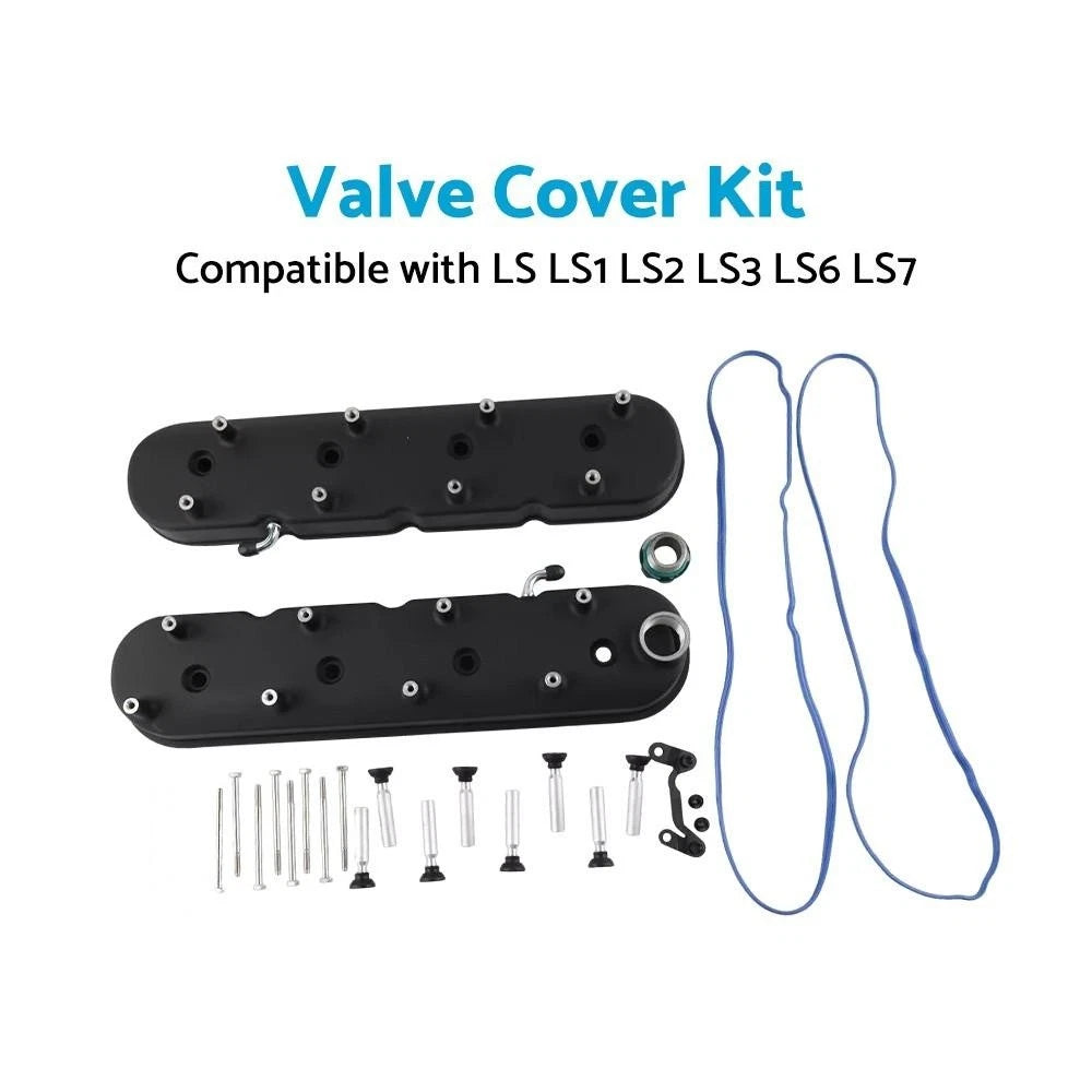 Cast Aluminium Valve Cover Kit for Holden CHEV LS1 LS2 LS3 LS6 LS7 (2001–2017)