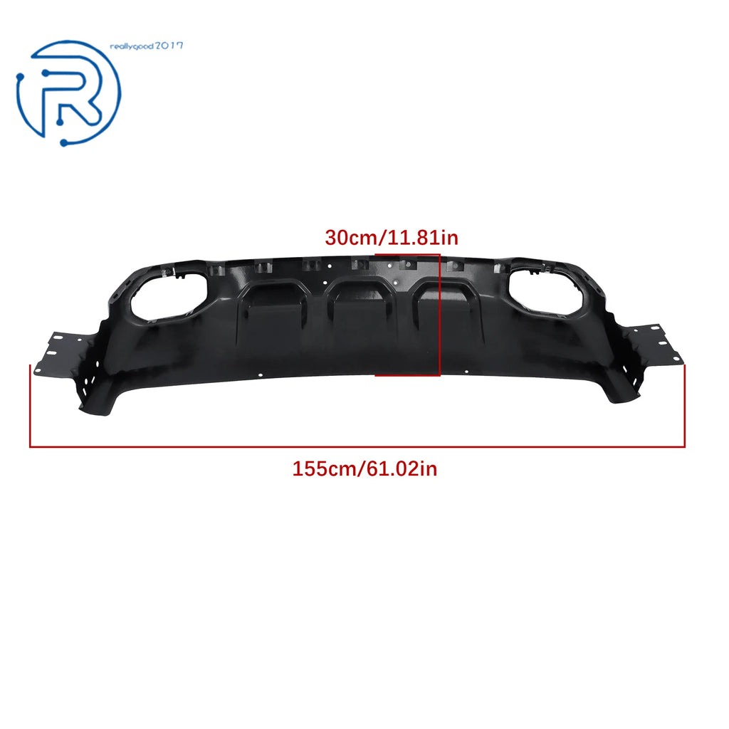 Front Bumper Lower Guard for Ram 1500 Rebel (2019-2024) Steel Black