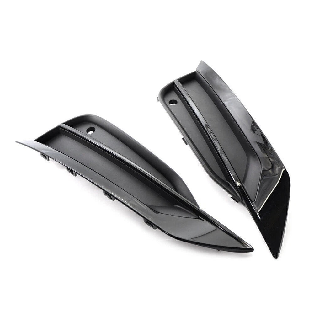 Front Bumper Fog Light Grille for Volvo S90 V90 (2016–2019) Left & Right Black