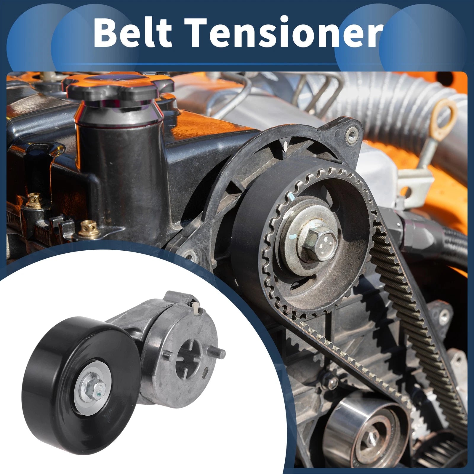 Belt Tensioner for Ford Escort (1997–2002) No. 89003342, F7CE6B209AF Metal