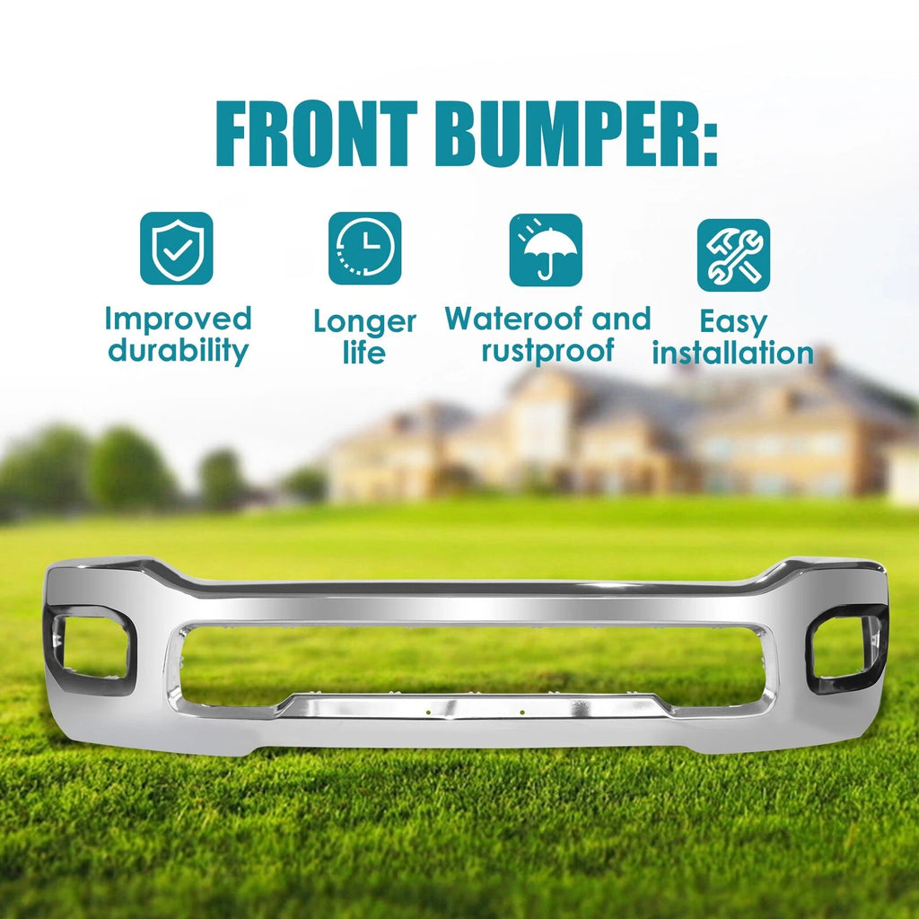 Chrome Steel Front Bumper for Dodge Ram 2500 3500 (2019–2023)