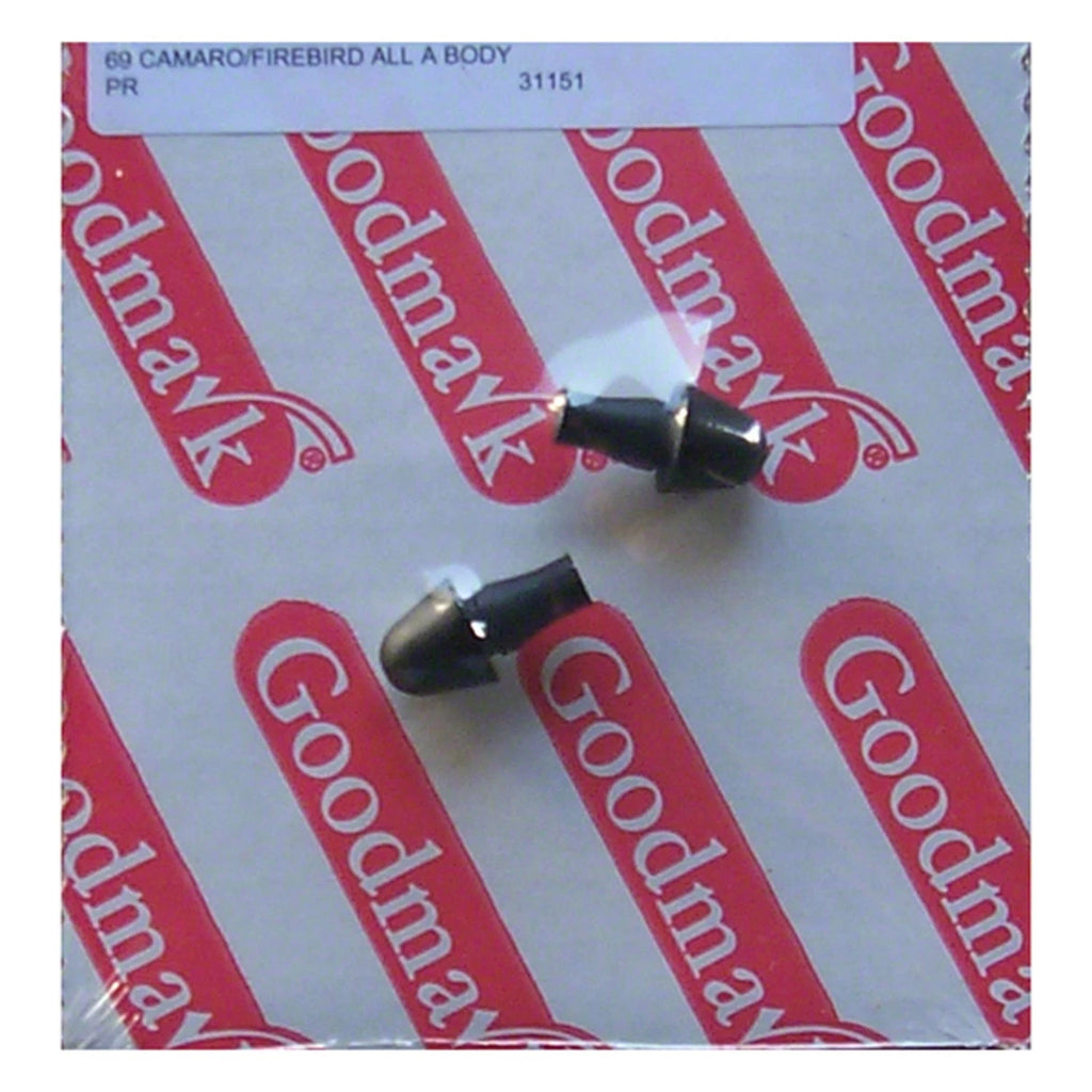 Replacement Rear Pair of License Plate Bracket Bumpers (See compatibility Chart)