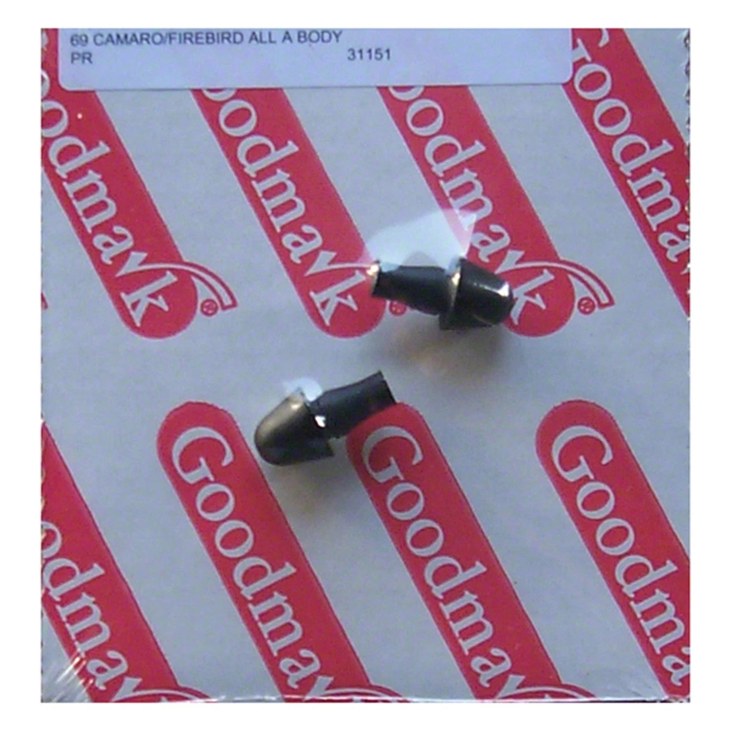 Replacement Rear Pair of License Plate Bracket Bumpers (See compatibility Chart)