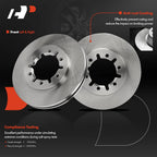 Front Disc Brake Rotors & Ceramic Pads for Nissan Frontier (1998-2004)