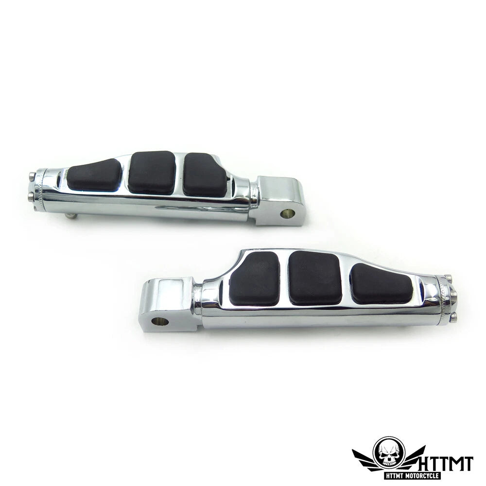 Chrome Stiletto Flat Footpegs for Yamaha Road Star Warrior (2002–2009)