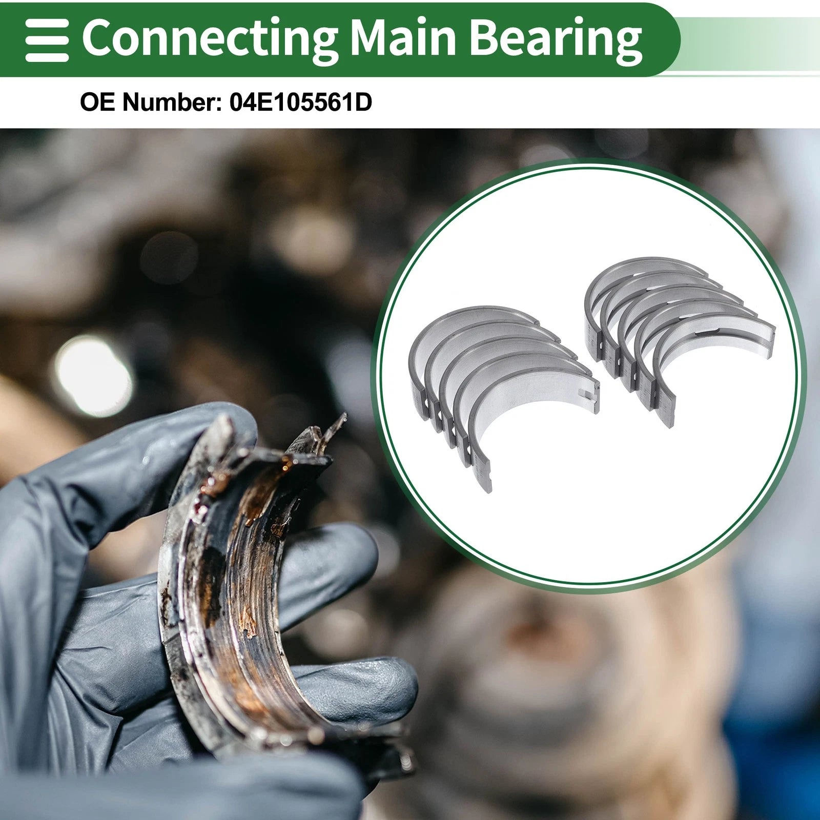 Main Bearing Set No.04E105561D for Volkswagen Beetle (2012–2019)