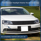 Front Right Washer Nozzle Cover Cap for Volkswagen Jetta A6 (2011–2014) Silver Tone