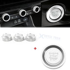 Engine Start Push Button + AC Climate Control Cover for Honda Civic (2022–2026)