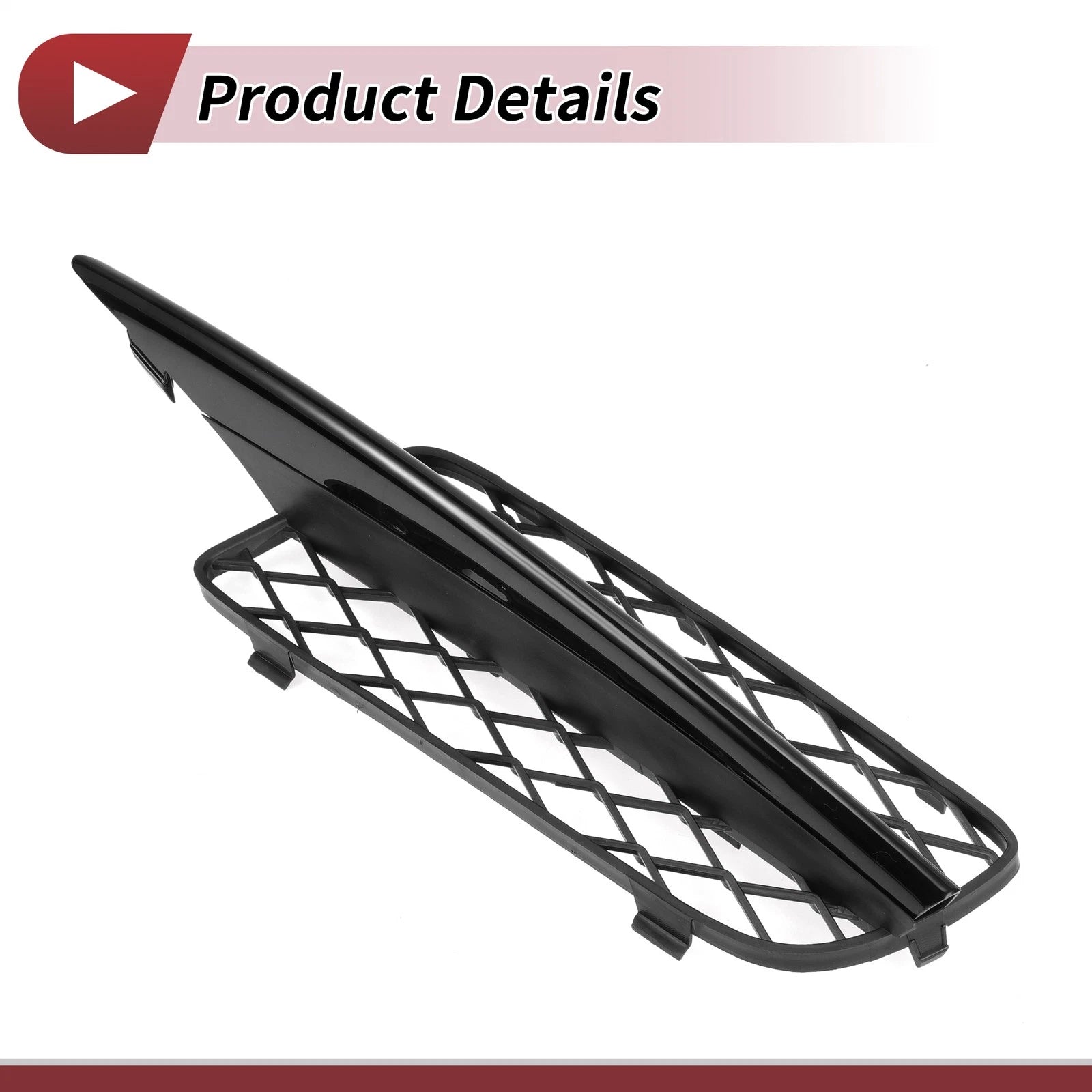 1 Pc Fog Light Grill for BMW X5 (2007–2010) No. 51117159593 Black