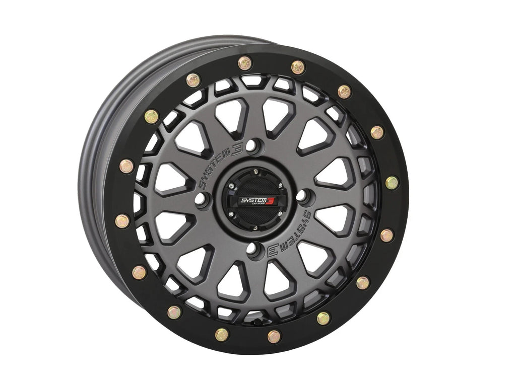 Set of 4 Beadlock Wheels for Maverick X3 (15x7, 4/137, Gunmetal Gray)