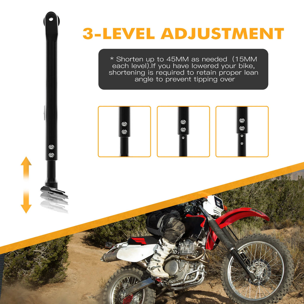 CNC Aluminum Adjustable Lowering Kickstand for Honda XR650L (1993–2025)