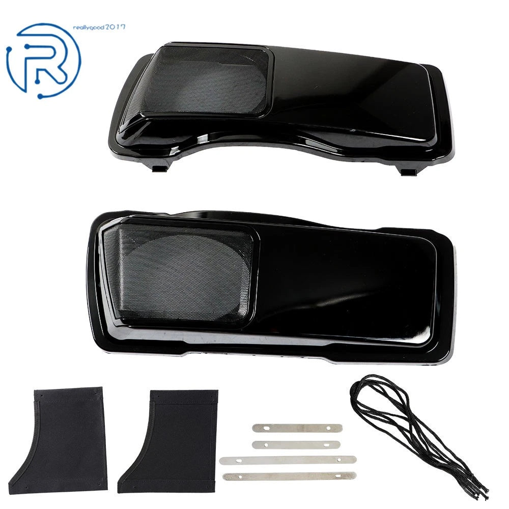 6x9" Vivid Black Speaker Lids for Harley Touring (1993–2013)