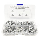 90Pcs Carbon Steel T-Nuts Assortment M3 M4 M5 M6 M8 for Various Applications